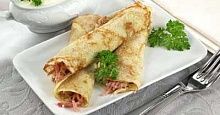 Рецепт - Блины скороспелые с ветчиной