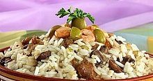 Рецепт - Плов из окорочков с грибами