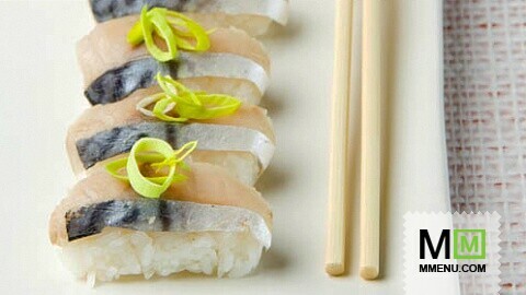 Шиме саба (суши с маринованной скумбрией)