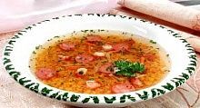 Рецепт - Сытный суп из чечевицы