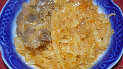 Рецепт: Тушеная капуста с мясом Рецепт: Тушеная капуста с мясом