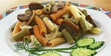 Рецепт - Макароны с грибами