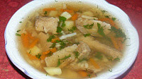 Рисовый суп с грибами