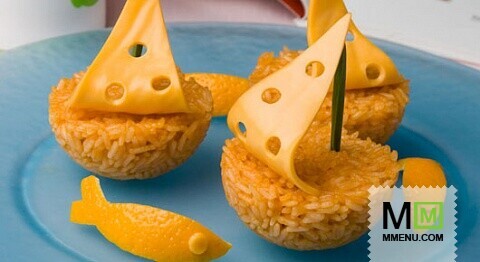 Рисовая каша с томатом и сыром Рисовая каша с томатом и сыром