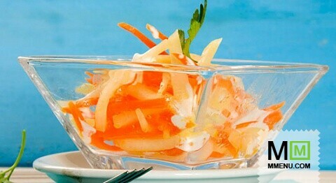 Салат из моркови с кольраби