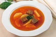 Рецепт - Суп мясной с курагой