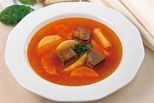 Рецепт - Суп мясной с курагой