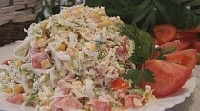 Рецепт - Салат с Пекинской капустой и помидорами
