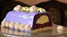 Рецепт - Черничный буше с кремю маскарпоне