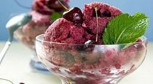 Рецепт - Сорбет из черешни с портвейном
