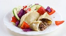 Рецепт - Пирожки с мясом на пару