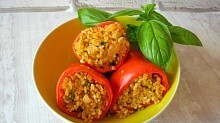 Рецепт - Фаршированный перец. Рецепт без мяса, но сытно и вкусно!