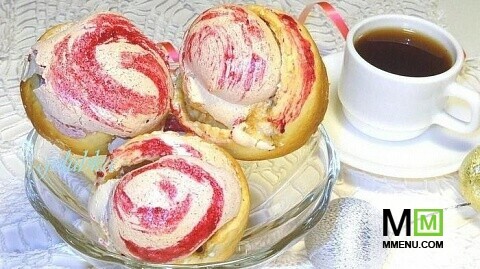 Печенье с безе "Розы"