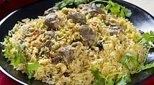 Рецепт - Бириани с мясом ягненка и орехами кешью