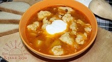 Рецепт - Суп с галушками экономный