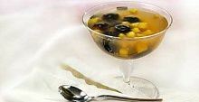 Рецепт - Кисель из винограда и манго с ванил