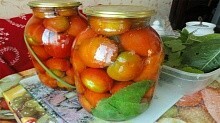 Рецепт - Заготовка консервированных помидор на зиму