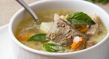 Рецепт - Овощной суп с говядиной