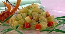 Рецепт - Кабачки тушеные с яблоками