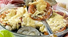 Рецепт - Баклажаны, запеченные с грибами