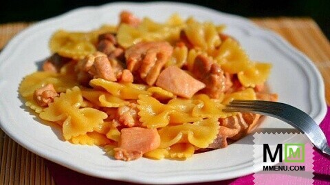 Фарфалле с курицей и мёдом Фарфалле с курицей и мёдом