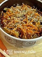 Приготовление блюда по рецепту - Вешенки с морковью по-китайски. Шаг 9