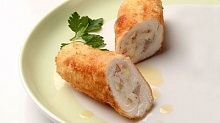 Рецепт - Рулетики рыбные с крабами