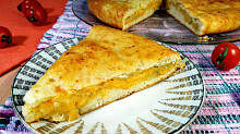Рецепт - Пирог на кефире с картофелем и сыром