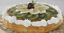 Рецепт - Пирог из творога с киви с бананами