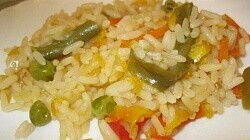 Рецепт - Рис с овощами - быстрый гарнир