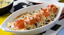 Рецепт - Треска с сыром и помидорами
