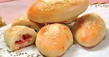 Рецепт - Пирожки с сыром и ветчиной