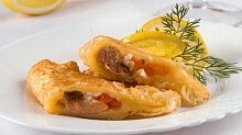 Рецепт - Рулет с семгой и овощами