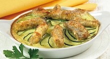 Рецепт - Треска, запеченная с картофелем и кабачк