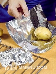 Приготовление блюда по рецепту - Картофель, фаршированный ветчиной. Шаг 2