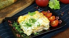 Рецепт - Слоеная Картофельная запеканка с ветчиной и сыром 