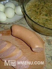 Приготовление блюда по рецепту - Картофельные ракушки с колбаской и яйцом. Шаг 1