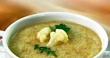 Рецепт - Суп-пюре из цветной капусты и овощей
