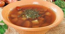 Рецепт - Суп с телятиной и грибами