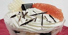 Рецепт - Крем из грейпфрутов с фруктовым сиропом