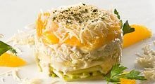 Рецепт - Салат из сыра с апельсинами