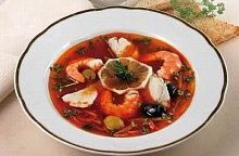 Рецепт - Солянка рыбная с креветками