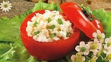 Рецепт - Помидоры, фаршированные мясом криля