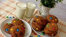 Рецепт - Овсяное печенье с М&Ms 