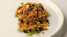Рецепт - Чечевица, жареная с овощами