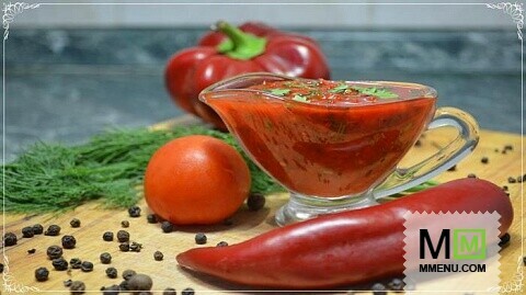Рецепт аджики из помидор на зиму (без варки). Сырая домашняя аджика. 