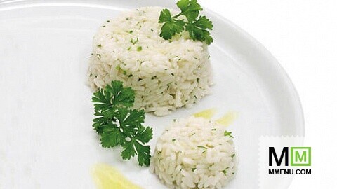 Рис отварной с зеленью Рис отварной с зеленью