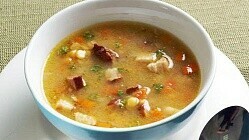 Рецепт - Суп гороховый с копченостями в мультиварке