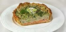 Рецепт - Открытый пирог с рыбой и капустой