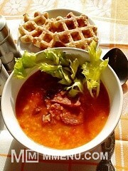 Приготовление блюда по рецепту - Томатный суп с чечевицей и колбасой чоризо. Шаг 8